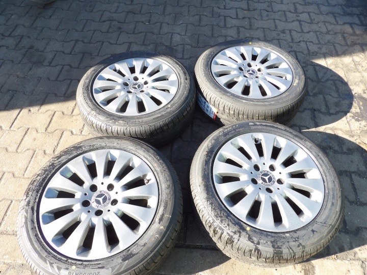Mercedes W204 ruote completi alu 16" A2044010602 B66474352 7.0Jx16H2 ET43
