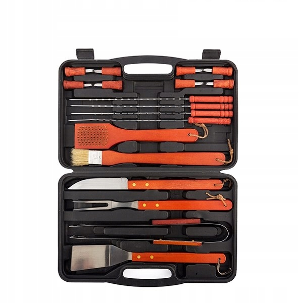 Dřevěné příslušenství Grilovací Set v kufříku Bbq