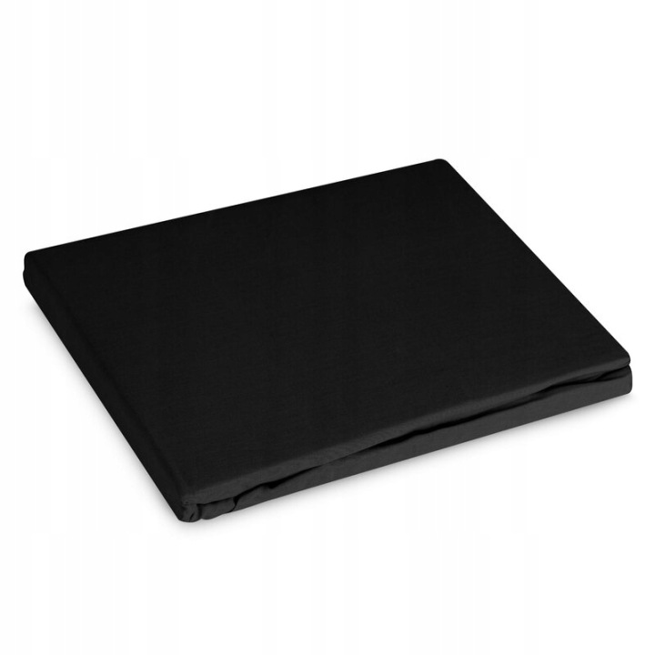Prostěradlo s gumičkou 220x200 Basic černé jednobarevné na matrace 30 cm