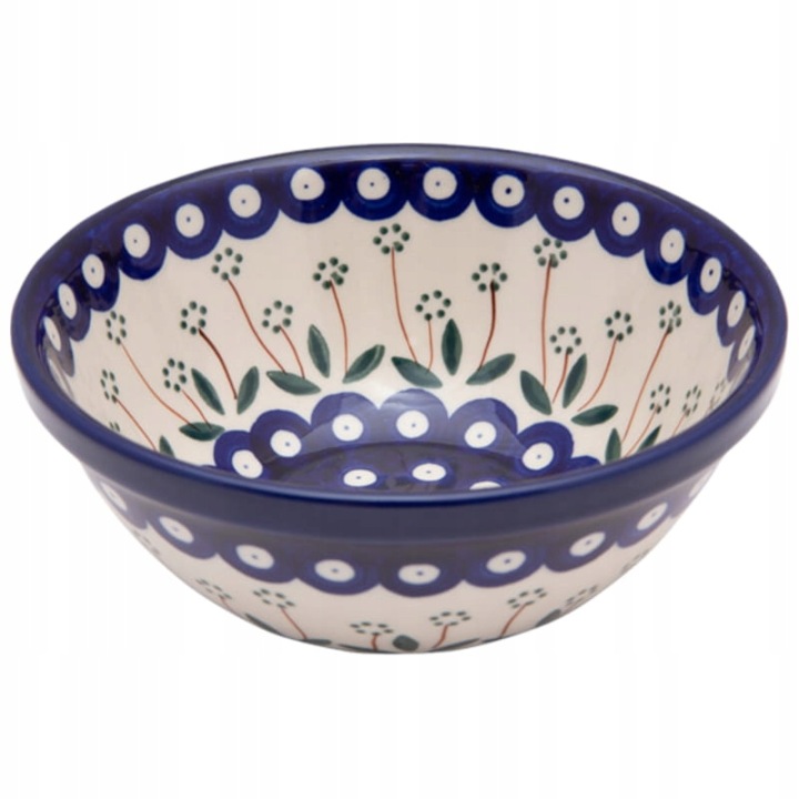 Miska na musli polévku 17 cm Umělecká keramika Bolesławiec dek 0377
