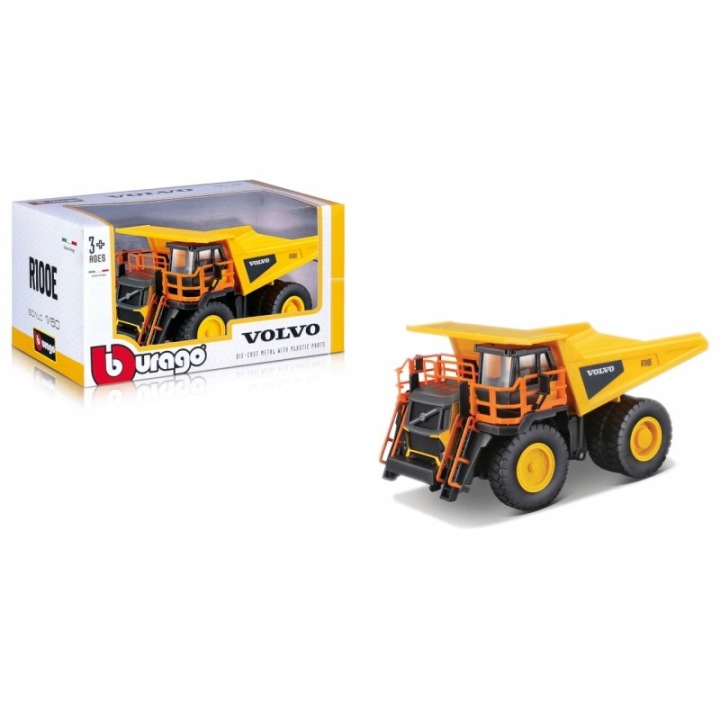 Модель BBURAGO 1:60 вантажівка будівельний. самоскид жорсткі самоскид VOLVO R100E