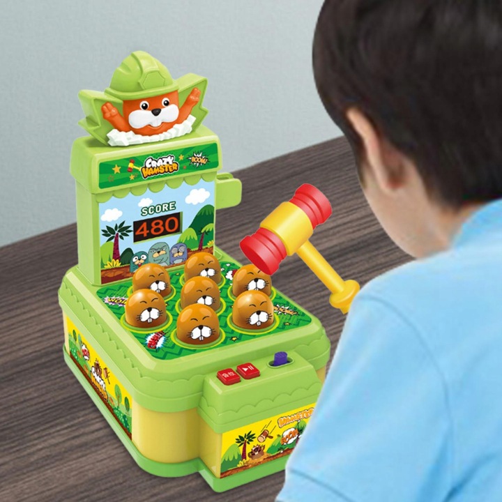 Fun Whack A Кріт Toy з Hammer Батьки Дитячий Інтерактивна рука пізнавальна — фото 4
