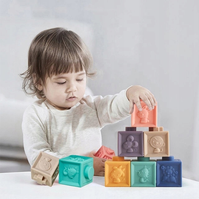 SOFT SENSORY BLOCKS FOR CHILDREN SET OF 12PCS Brand click4TOYS