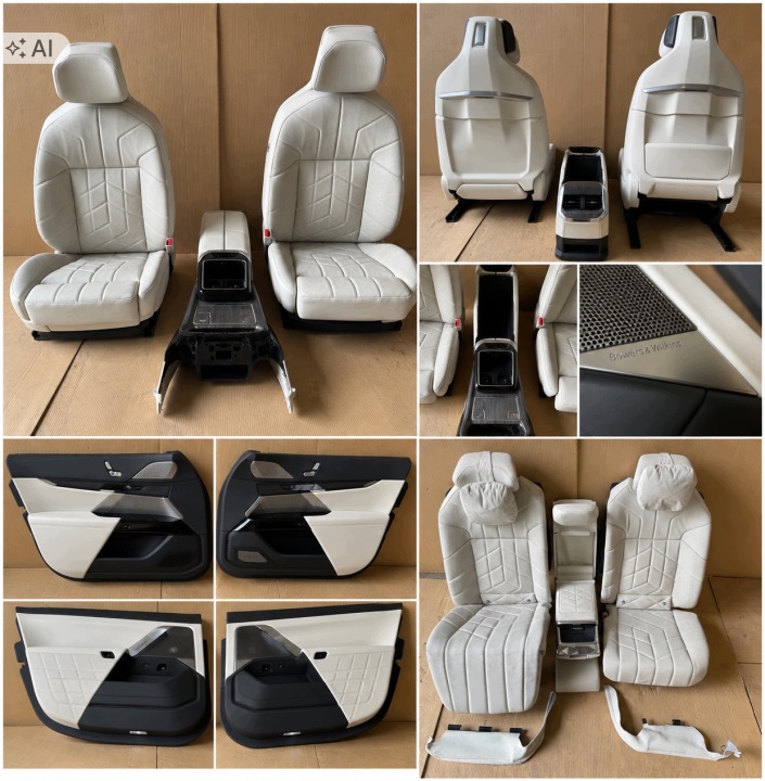 IDEALNE KPL. FOTELE BMW G70 GRZANE WNETYLACJA MASAZ !!