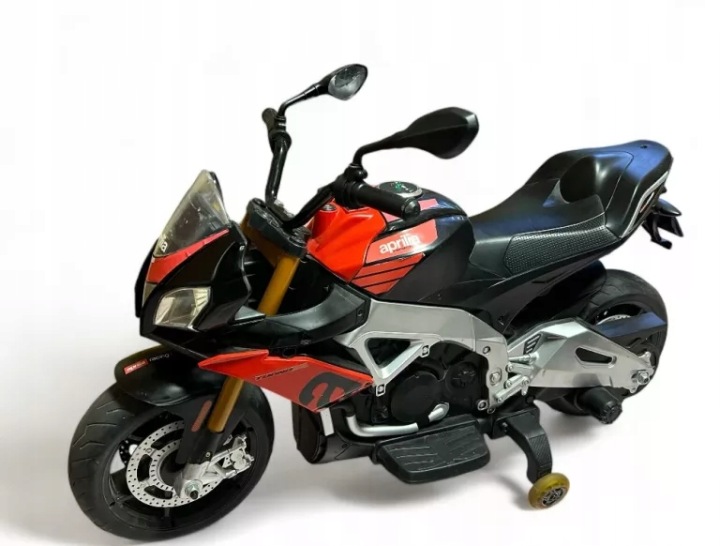 Транспортний засіб на Акумулятор Aprilia A007 мотоцикл мотоцикл Чорний для дітей — фото 14