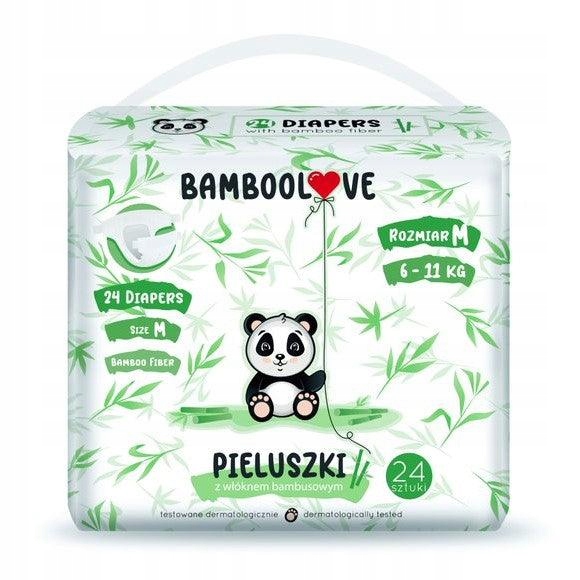 Підгузки Бамбукові BAMBOOLOVE M 24 шт. Еко Дихаючі Вбирні М'які — фото 4