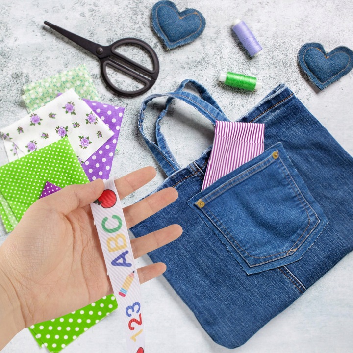 Стрічка поліестерова BACK TO SCHOOL для букетів і DIY — фото 10