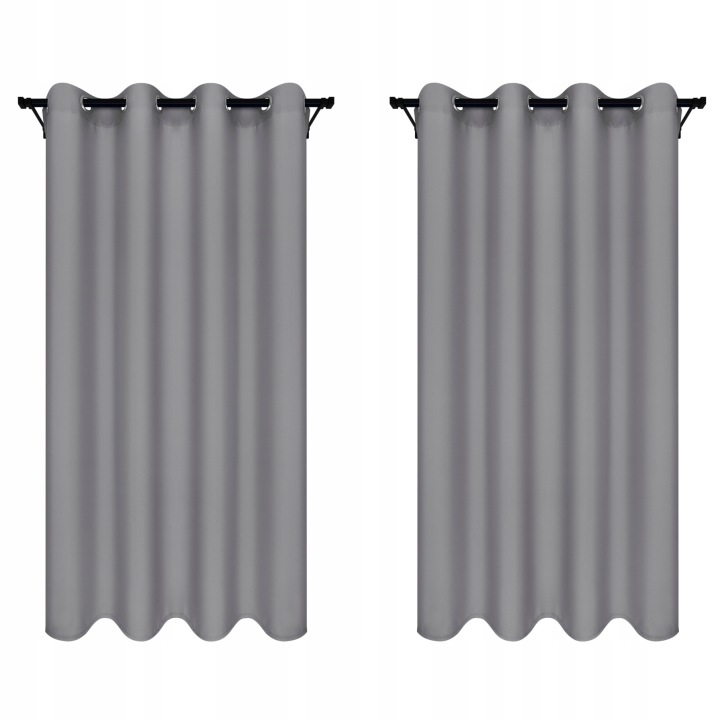 Záclony Oka 140x250 Šedé 2 Kusy