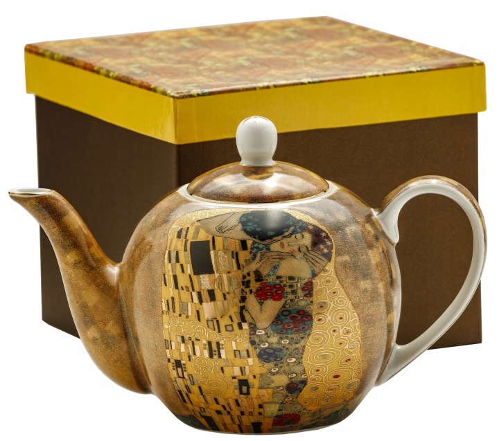 Porcelánový džbán Klimt „Polibek” 1000 ml dárkový Poslední polibek