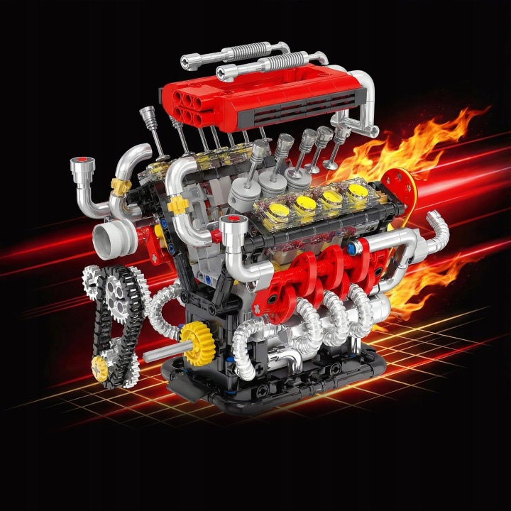 V8 іграшка для будівництва двигуна, 538 набір V8 іграшка для будівництва блоків — фото 7