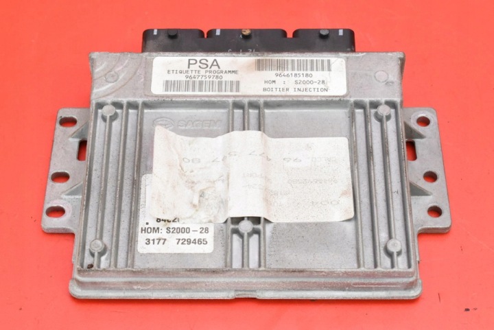Bedienteil Computer DES MOTORS 9647759780 PEUGEOT 307 1.4 8V 75 KM 01-05