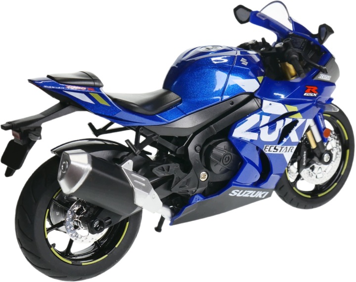 Suzuki GSX 1000R 1:12 модель мотоцикла світло і звук синій — фото 3