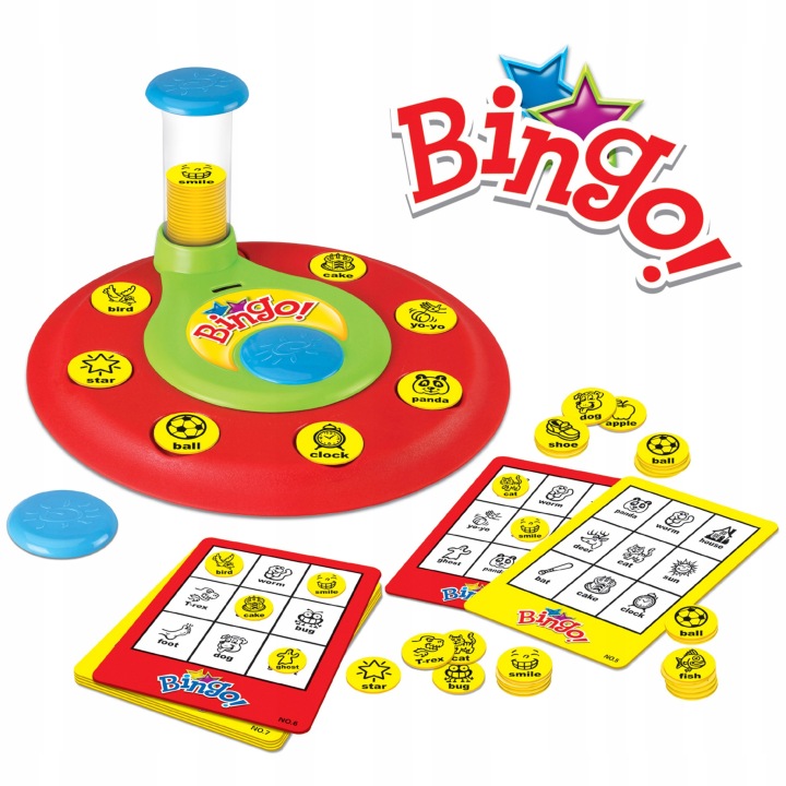 BINGO GRA DOPASUJ ŻETONY PLANSZOWA RODZINNA ROZRYWKOWA WOOPIE Stan opakowania oryginalne