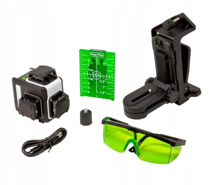 Medid 5666 Křížový Laser Zelený 3D Mini 30 m
