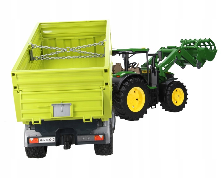 Bruder трактор John Deere 7R 350 з навантажувачем 03151 — фото 13