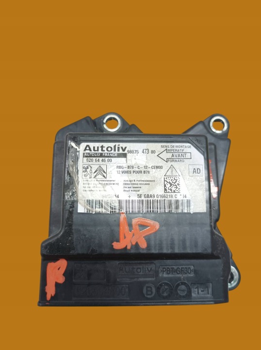 SENSOR AIRBAG 9807547380 Citroen C4 Grand Picasso II (2013-)