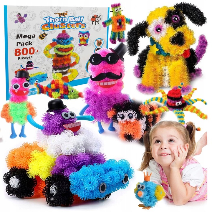 COLORFUL VELCRO CAP MEGA SET 800+ ACCESSORIES