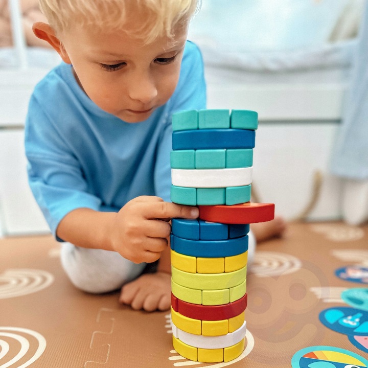 UKŁADANKA DREWNIANA KLOCKI GRA ZRĘCZNOŚCIOWA FSC TOOKY TOY Marka Tooky Toy