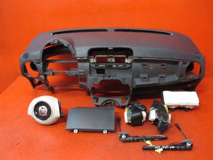 FIAT 500 panneau d'instruments console habitacle voiture airbag airbag air tendeurs KOMPLET