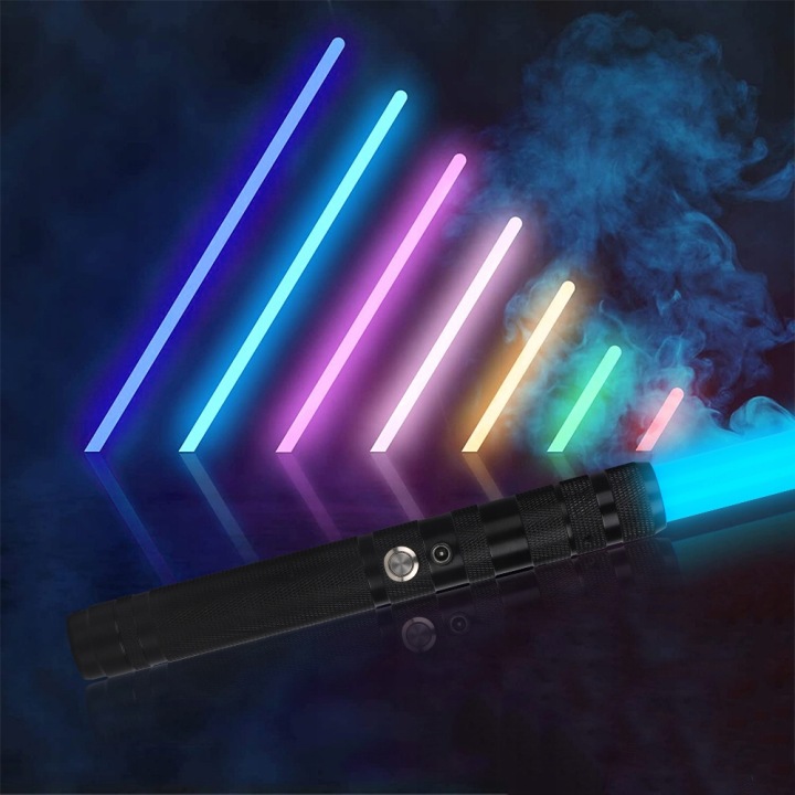 Меч світловий LED з ефектом диму іскор звуку і вібрації USB-C — фото 10