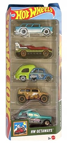 1806 Hot Wheels Набір 5 шт. 5 шт. автомобіль HW GETAWAYS JBJ77 — фото 2