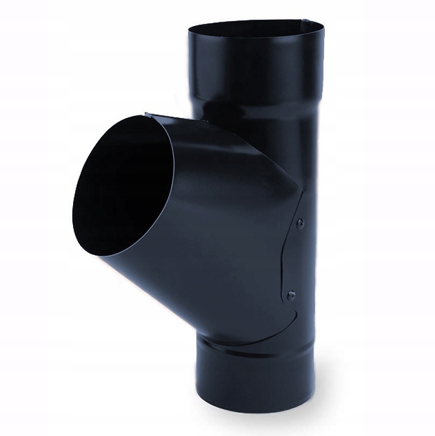 T-rozdělovač 60° pro vypouštěcí trubky 100mm Galeco Ocel Polomat grafit Ral 7016