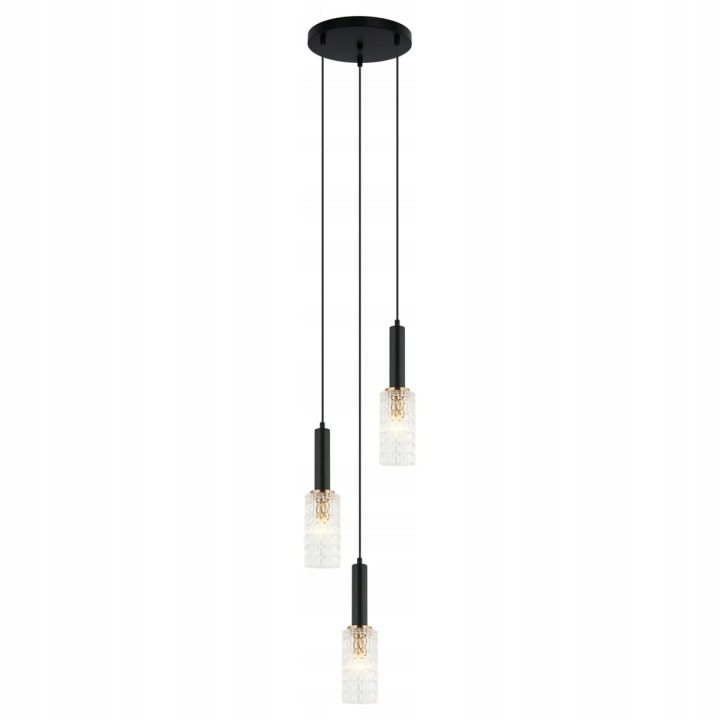 Závěsná lampa Italux Perola Led moderní černá
