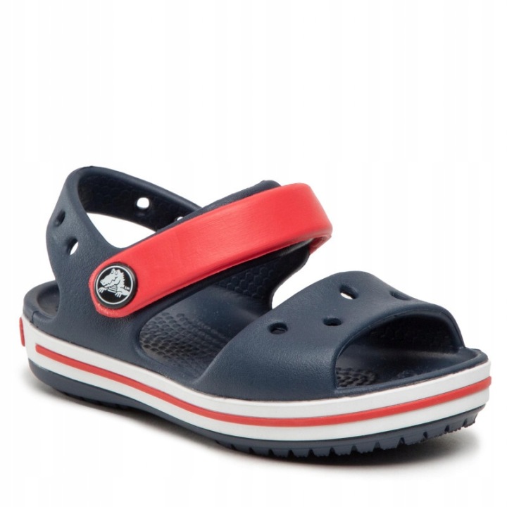 CROCS сандалі темно-сині на липучках з логотип дитячий 27-28 2Ż9A (вживаний)