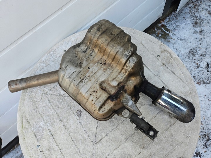 Tlumič, výfuk KONCOWY pravý AUDI A6 C7 4G A7 3.0 TFSI 3.0T
