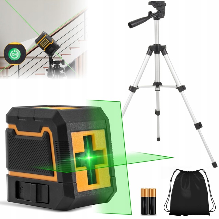 Laserová Vodováha 4D Rovinná Vodováha 360 Křížový Laser Stativ