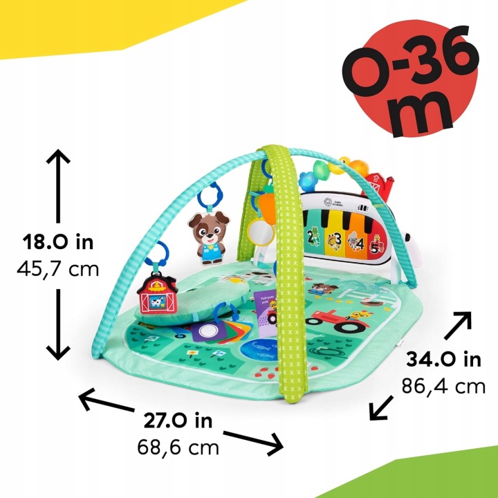 Килимок і лук для гри Baby Einstein Farm Explorers 4 в 1 Мова італійська (виставковий) — фото 2