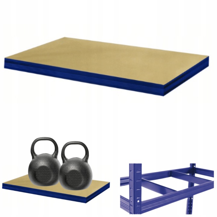 Police pro kovový regál Helios 75x35 cm 1Px275 kg Příčníková Deska Nebe