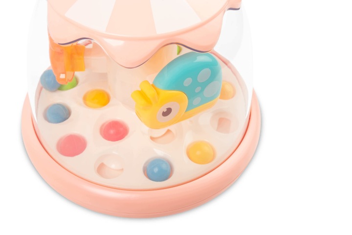 Іграшка розвивальна традиційний Дзиґа тваринки рожевий для дітей Toyz — фото 6