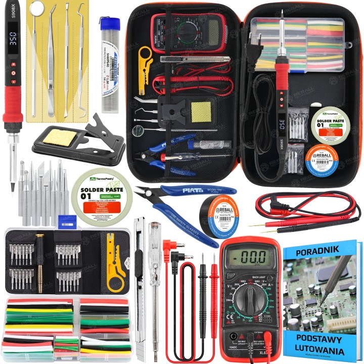 Set Páječka S908X 80W Digitální Měřič Pouzdro 54 El Pro Pájení