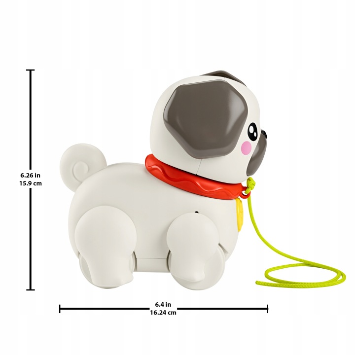 Fisher-Price Pets Прогулянковий Мопсик HTW94 Іграшка Для Тягання — фото 2