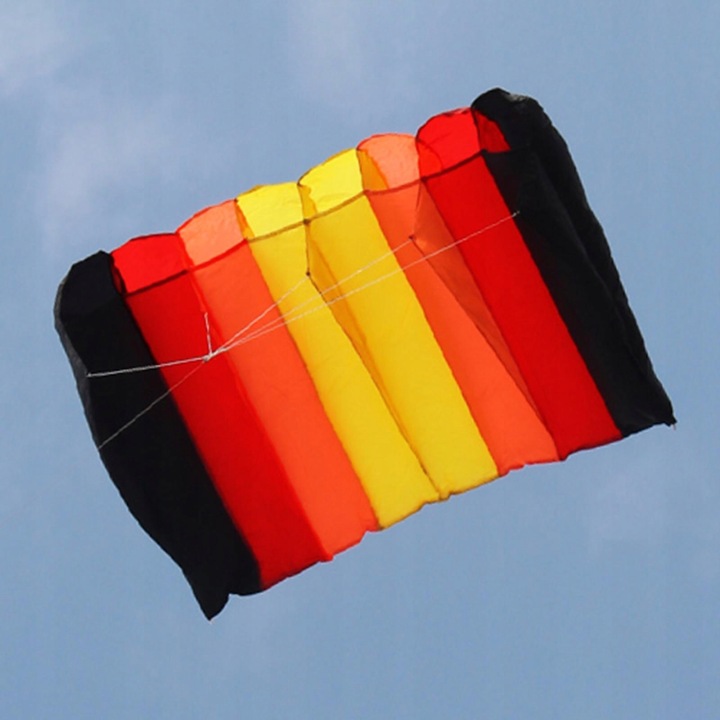 Кольорова парафойл і 9.84ft Flying Line,одинарна лінія ,Велика для дітей і A — фото 2