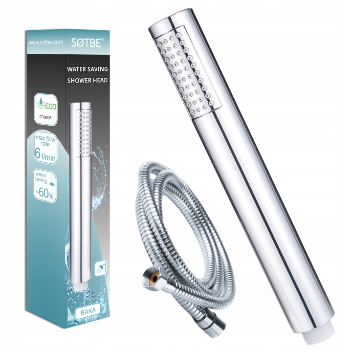 Sprchový set Sprchová Hlavice s opletenou hadicí 150 cm, chrom