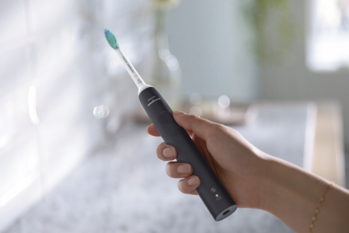 2 шт. Philips Sonicare 3100 звукова зубна щітка C1 чорна і рожева HX3675/15 — фото 7