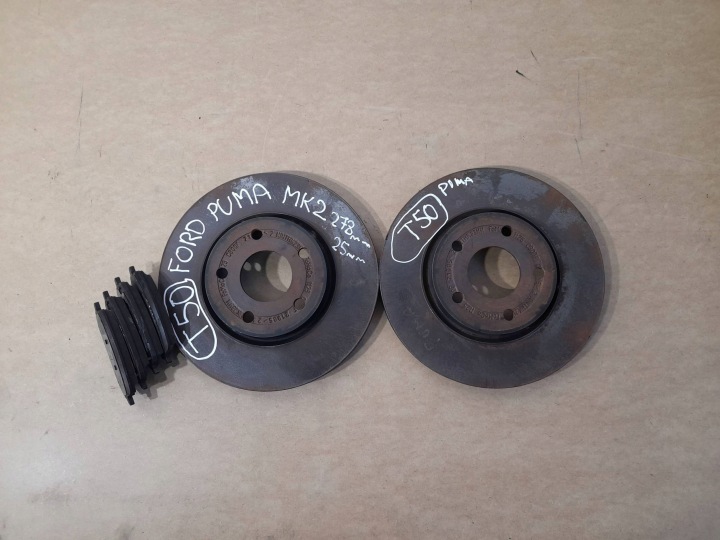 Ford Puma MK2 Disques Frein Avant Disques (T50)