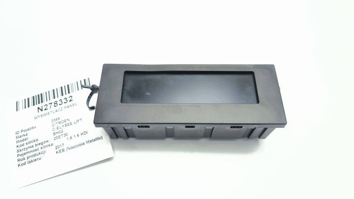display PANEL 9813760080 CITROEN C-ELYSEE LIFT