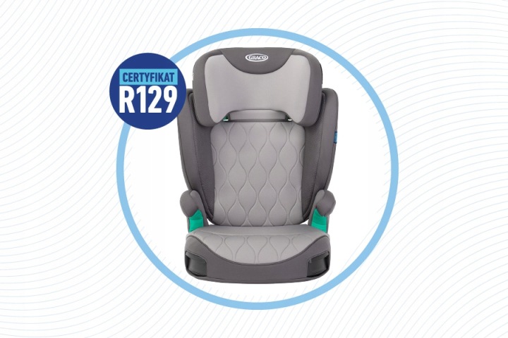 Автокрісло Graco Affix i-Size сірий 15-36 кг 100-150 см ISOFIX — фото 2