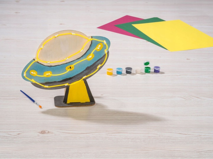 CRELANDO Набір для творчості з підсвічуванням LED, космос планета ufo