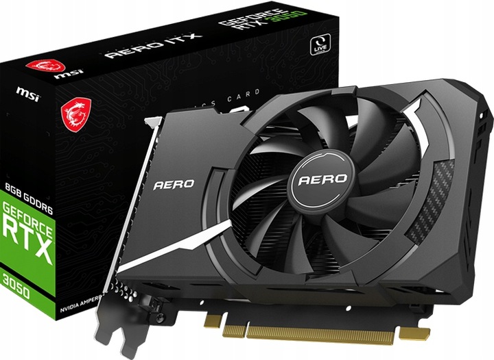 T*E様 MSI GEFORCE RTX 3050 AERO ITX 8G OC GeForce RTX 3050 AERO ITX 8G | Karty graficzne | MSI Global