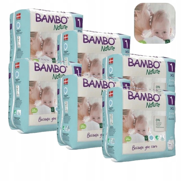 Підгузки Bambo Nature1 Newborn 2-4 кг 22 шт. dlaNoworodka Проти Попрілостям — фото 15