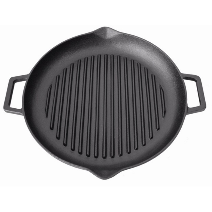Grilovací pánev 31 cm litinová