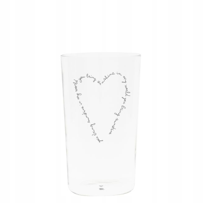 Sklenice Hrnek na Na Čaj Kávu Heart Sunshine Bastion Collections