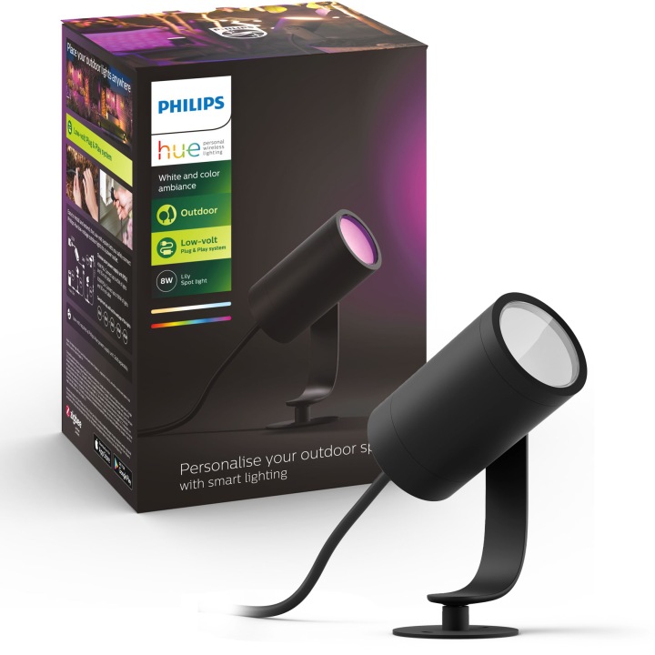 Zahradní reflektor Led Bodová venkovní spotová lampa 8W Lily Philips Hue