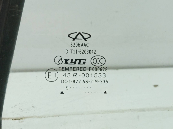 FENSTER Karoserie rechts heck 10 R 5D CHERY TGGO T11 DR MOTORS DR 5 (2010)