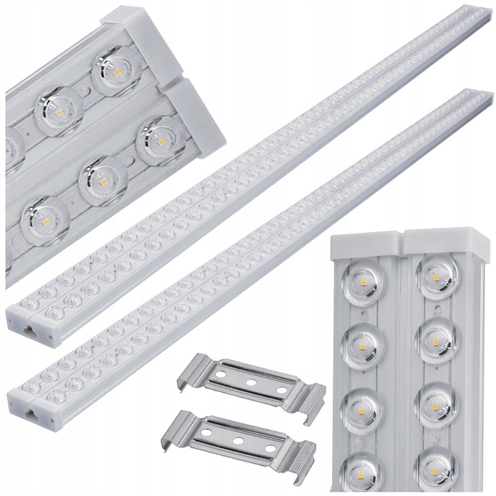2x Led nástěnná lampa Stropní svítidlo 120 cm Garážová 72W 7200lm 4500K