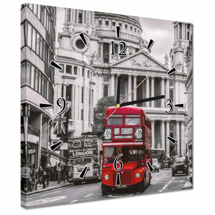 Hodiny 30x30 Londýn Velká Británie Uk